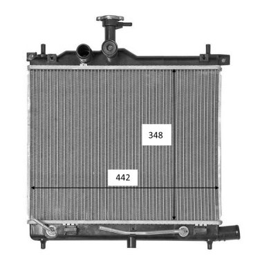 Kühler, Motorkühlung NRF 58460 von NRF
