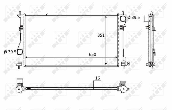 Kühler, Motorkühlung NRF 58558 Kühler, Motorkühlung NRF 58558 von NRF