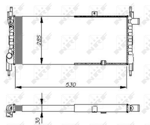 Kühler, Motorkühlung NRF 58711 Kühler, Motorkühlung NRF 58711 von NRF