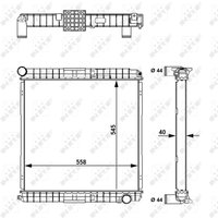 Kühler, Motorkühlung NRF 58827 von Nrf