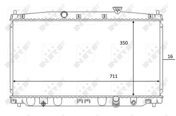 Kühler, Motorkühlung NRF 59066 von NRF