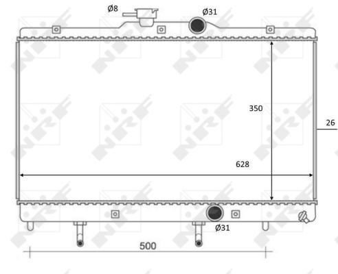 Kühler, Motorkühlung NRF 59078 Kühler, Motorkühlung NRF 59078 von NRF