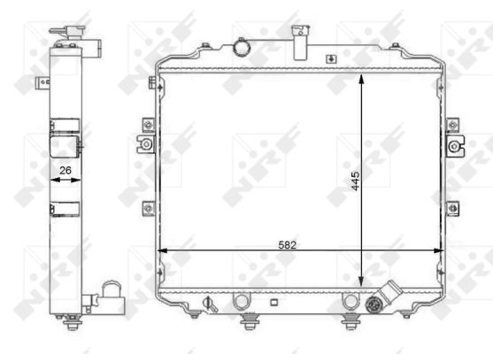 Kühler, Motorkühlung NRF 59107 Kühler, Motorkühlung NRF 59107 von NRF