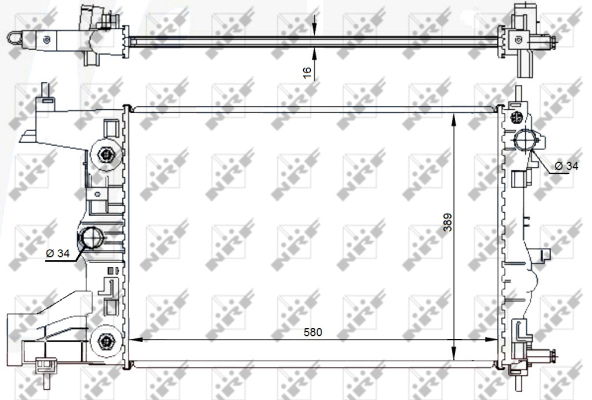 Kühler, Motorkühlung NRF 59144 von NRF