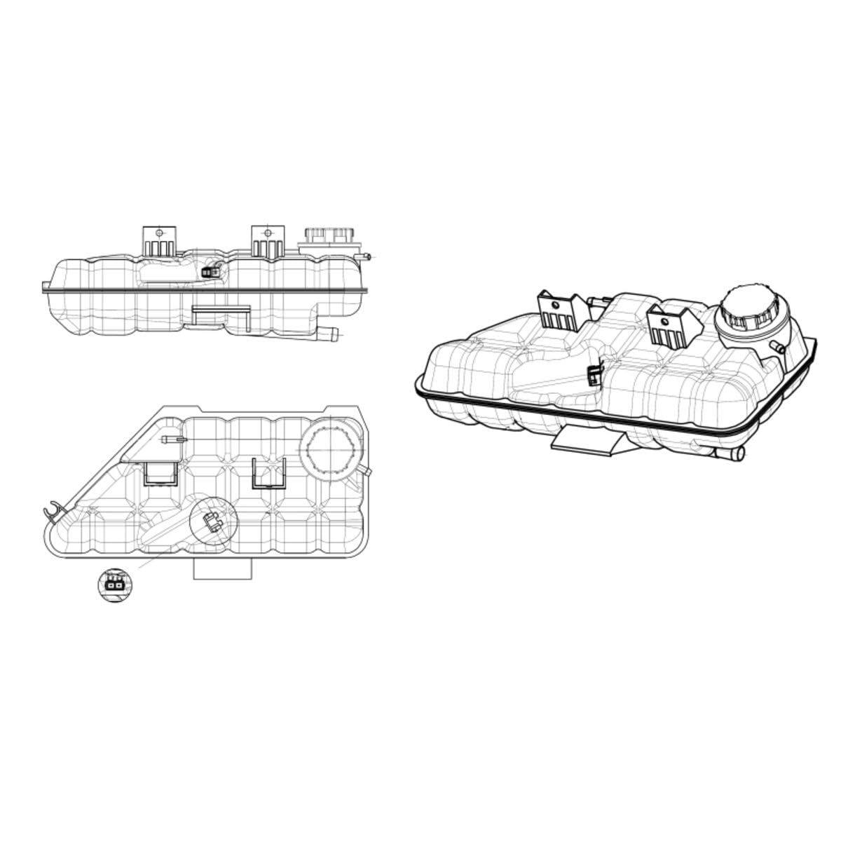 NRF 454045 Ausgleichsbehälter Kühlmittel für M-Klasse W163 von NRF