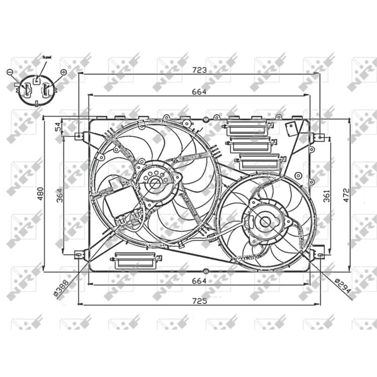 NRF K?hlerl?fter Land Rover Discovery Freelander Range NRF K?hlerl?fter Land Rover Discovery Freelander Range von NRF