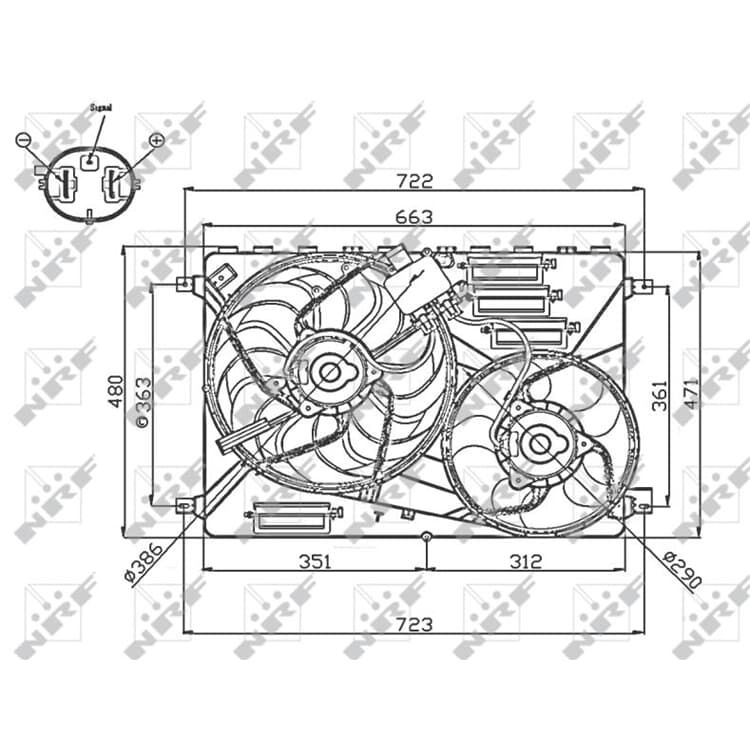 NRF K?hlerl?fter Land Rover Freelander NRF K?hlerl?fter Land Rover Freelander von NRF