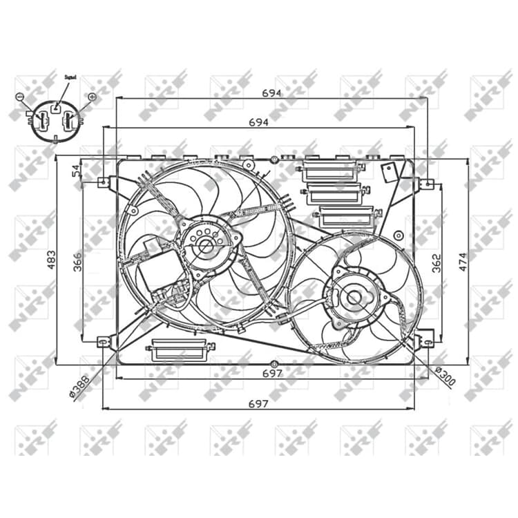 NRF K?hlerl?fter Volvo S60 S80 V60 V70 Xc60 Xc70 NRF K?hlerl?fter Volvo S60 S80 V60 V70 Xc60 Xc70 von NRF