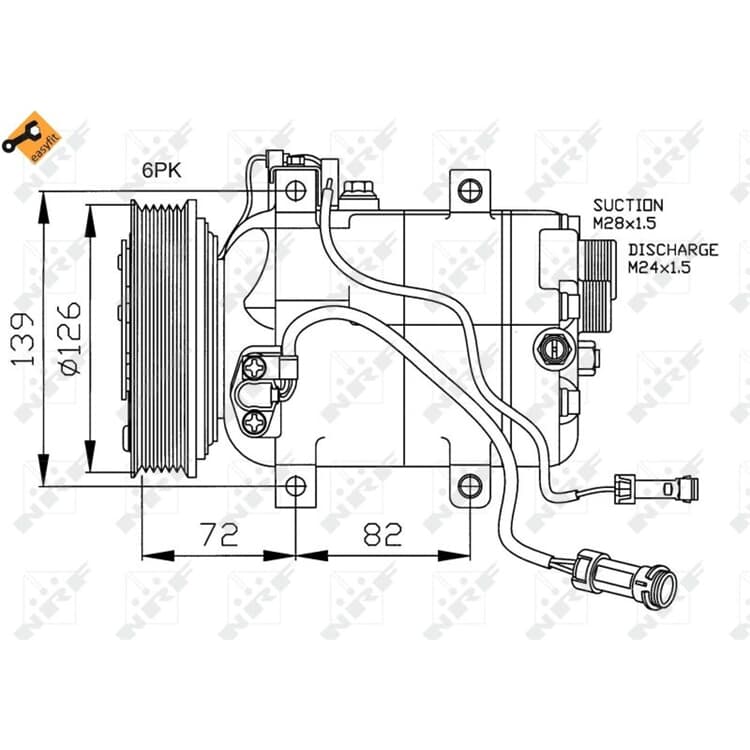 NRF Klimakompressor Audi 100 80 A6 A8 Cabriolet Coupe NRF Klimakompressor Audi 100 80 A6 A8 Cabriolet Coupe von NRF