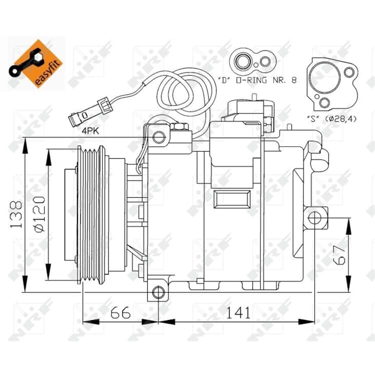NRF Klimakompressor Audi A4 A6 Skoda Superb VW Passat NRF Klimakompressor Audi A4 A6 Skoda Superb VW Passat von NRF