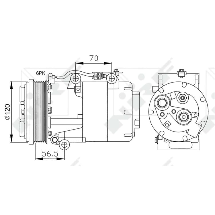NRF Klimakompressor Ford C-Max Focus Kuga Volvo C30 C70 S40 V50 NRF Klimakompressor Ford C-Max Focus Kuga Volvo C30 C70 S40 V50 von NRF