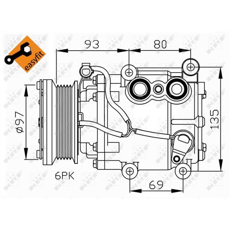 NRF Klimakompressor Ford Mondeo 3 Transit NRF Klimakompressor Ford Mondeo 3 Transit von NRF