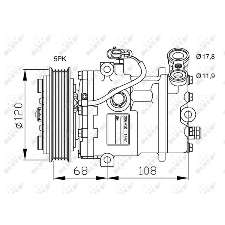NRF Klimakompressor Opel Combo Corsa Tigra NRF Klimakompressor Opel Combo Corsa Tigra von NRF