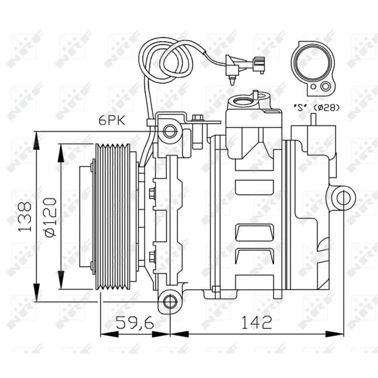 NRF Klimakompressor Saab 9-5 NRF Klimakompressor Saab 9-5 von NRF