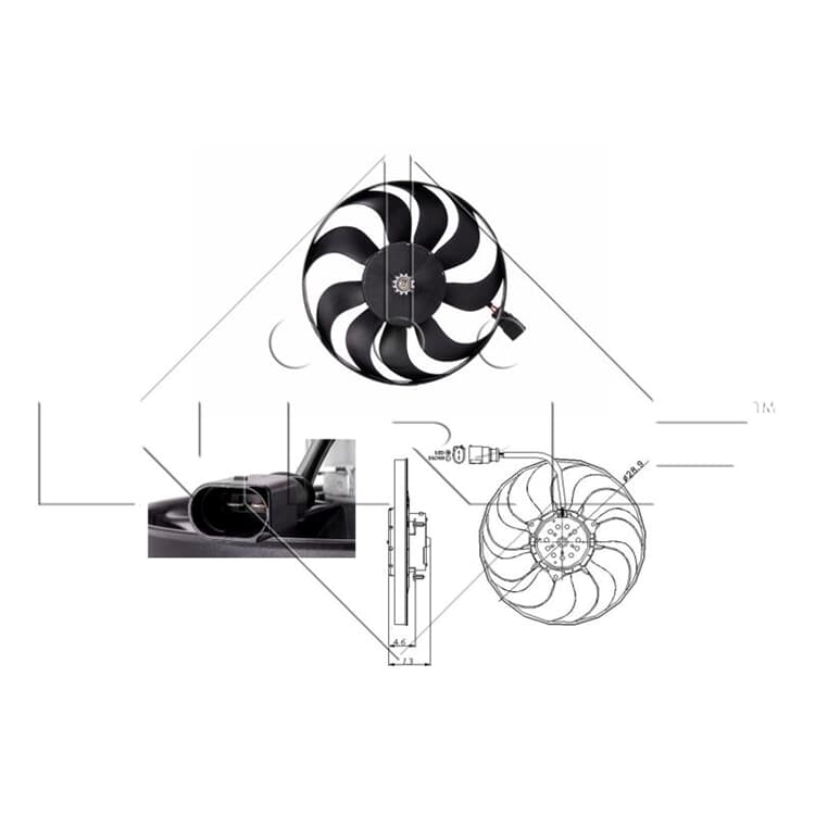 NRF K?hlerl?fter Audi A3 VW Touran NRF K?hlerl?fter Audi A3 VW Touran von NRF