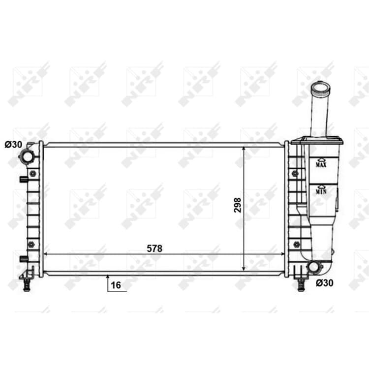 NRF Motork?hler Fiat Punto von NRF