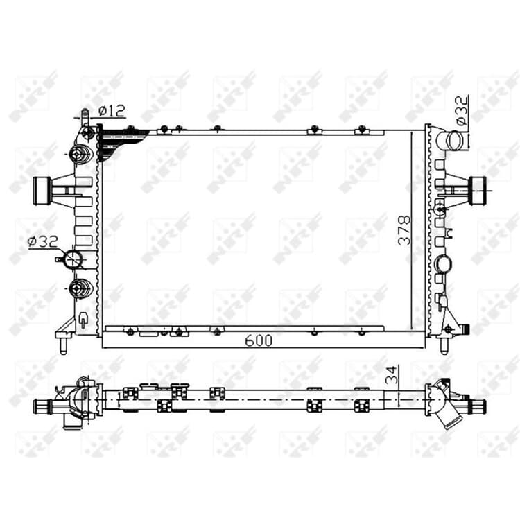 NRF Motork?hler Opel Astra Zafira NRF Motork?hler Opel Astra Zafira von NRF