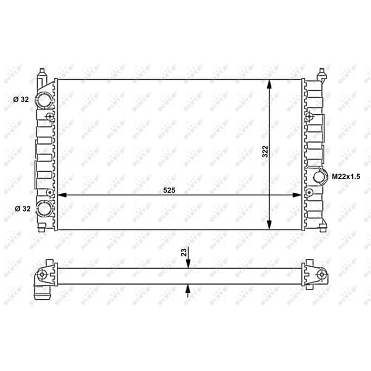 NRF Motork?hler Seat Cordoba Ibiza Inca VW Caddy Polo NRF Motork?hler Seat Cordoba Ibiza Inca VW Caddy Polo von NRF