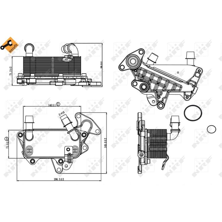 NRF ?lk?hler Skoda Octavia Superb VW Passat von NRF