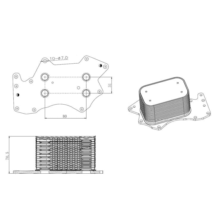 NRF ?lk?hler Audi A4 A6 A8 Q7 VW Phaeton Touareg von NRF