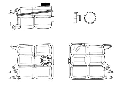 Nrf Ausgleichsbehälter, Kühlmittel [Hersteller-Nr. 454015] für Ford, Mazda, Volvo von NRF