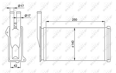 Nrf Heizungskühler [Hersteller-Nr. 58638] für Ford von NRF