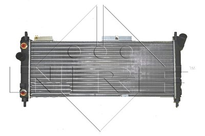 Nrf Kühler, 680 x 278 mm [Hersteller-Nr. 53631] für Opel von NRF