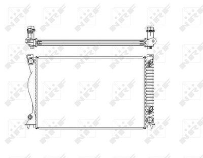 Nrf Kühler, Motorkühlung [Hersteller-Nr. 58220] für Audi von NRF