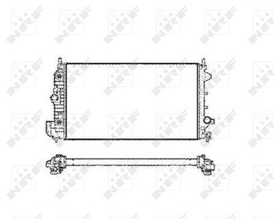 Nrf Kühler, Motorkühlung [Hersteller-Nr. 58205] für Fiat, Opel, Saab, Vauxhall von NRF