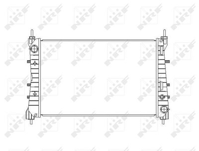 Nrf Kühler, Motorkühlung [Hersteller-Nr. 54503] für Fiat von NRF