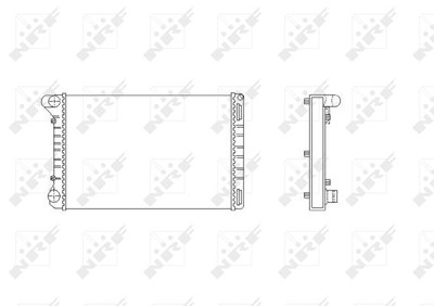 Nrf Kühler, Motorkühlung [Hersteller-Nr. 53665] für Fiat von NRF