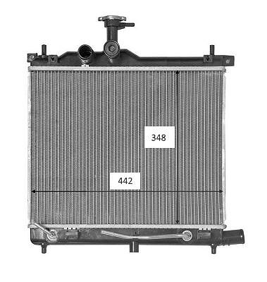 Nrf Kühler, Motorkühlung [Hersteller-Nr. 58460] für Hyundai von NRF