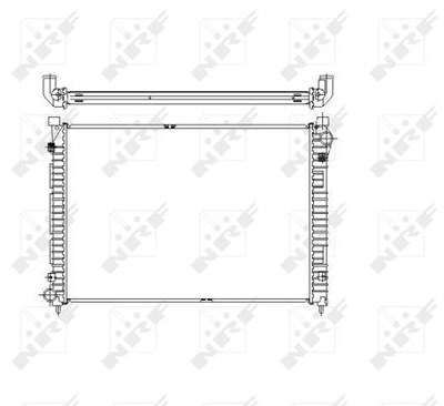 Nrf Kühler, Motorkühlung [Hersteller-Nr. 55444] für Land Rover von NRF