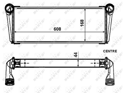 Nrf Kühler, Motorkühlung [Hersteller-Nr. 53009] für Porsche von NRF