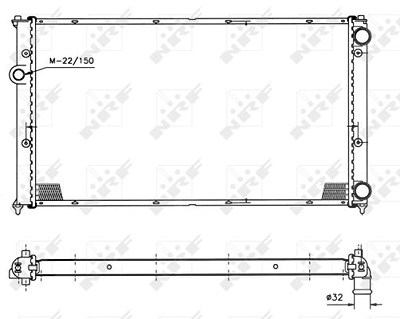 Nrf Kühler, Motorkühlung [Hersteller-Nr. 50458] für Seat, VW von NRF
