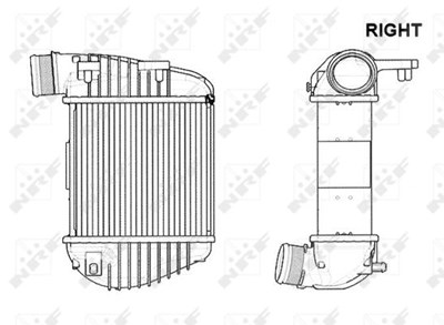 Nrf Ladeluftkühler [Hersteller-Nr. 30772] für Audi von NRF