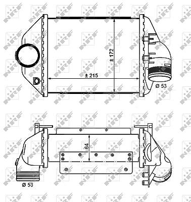 Nrf Ladeluftkühler [Hersteller-Nr. 30914] für Audi von NRF