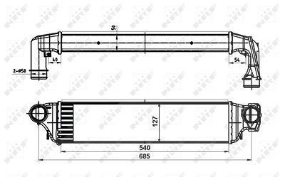 Nrf Ladeluftkühler [Hersteller-Nr. 30119A] für BMW von NRF