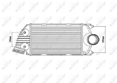 Nrf Ladeluftkühler [Hersteller-Nr. 30187] für Porsche von NRF