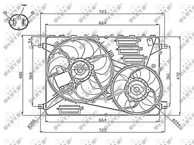 Nrf Lüfter, Motorkühlung [Hersteller-Nr. 47755] für Land Rover von NRF