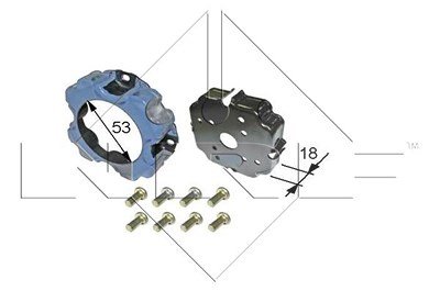Nrf Spule, Magnetkupplung-Kompressor [Hersteller-Nr. 38473] für Audi, Bentley, Mercedes-Benz, Porsche, Seat, Skoda, VW von NRF