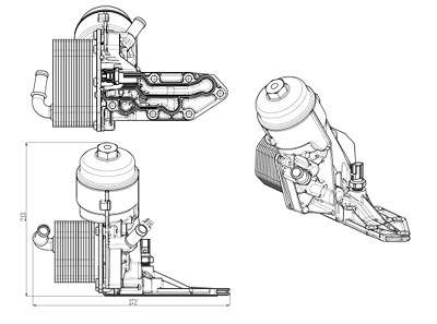 Nrf Ölkühler, Motoröl [Hersteller-Nr. 31844] für Ford von NRF