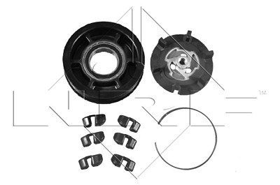 Nrf Spule, Magnetkupplung-Kompressor [Hersteller-Nr. 380010] für Mercedes-Benz von NRF