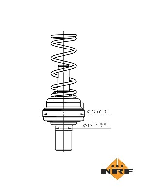 Nrf Thermostat, Kühlmittel [Hersteller-Nr. 725085] für VW von NRF