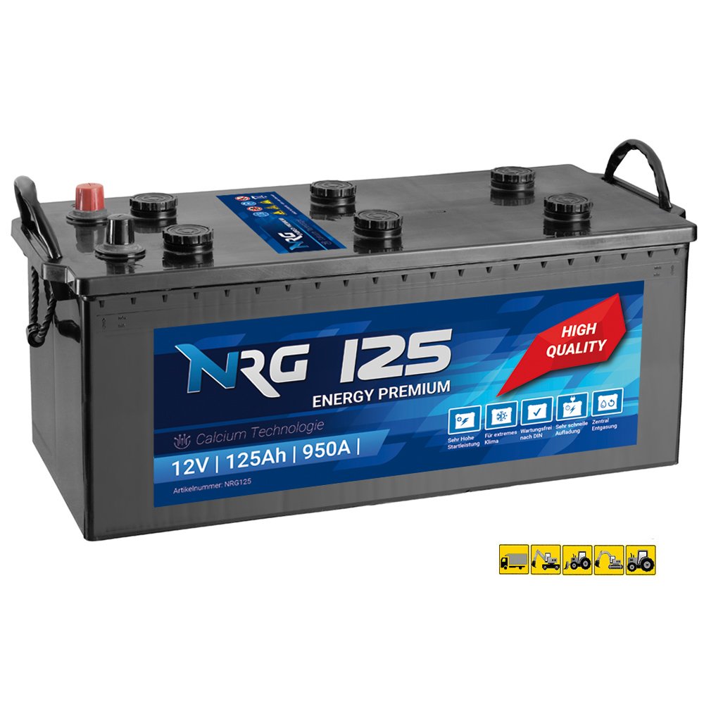 NRG Premium LKW Batterie 125Ah - 950A/EN Starterbatterie von NRG PREMIUM