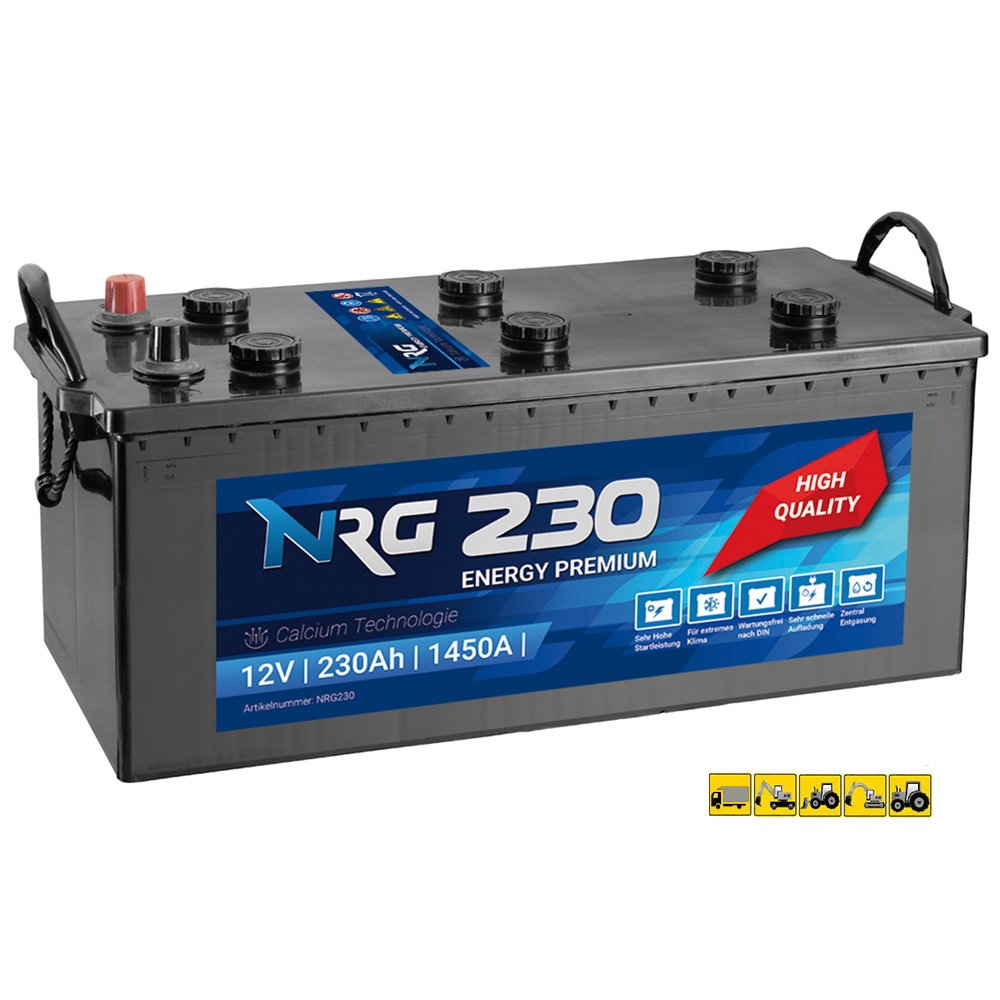 NRG Premium LKW Batterie 230Ah - 1450A/EN Starterbatterie ersetzt 220Ah 225Ah von NRG PREMIUM