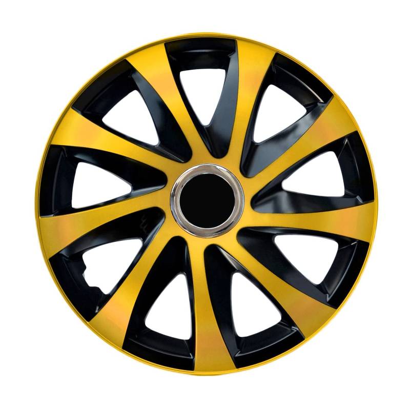 Radzierblende Drift EXTRA schwarz/Gold 14 Zoll 4er Set von NRM