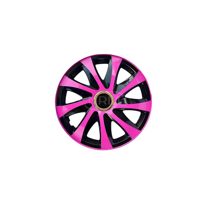 Radzierblende Drift EXTRA schwarz/pink 16 Zoll 4er Set von NRM