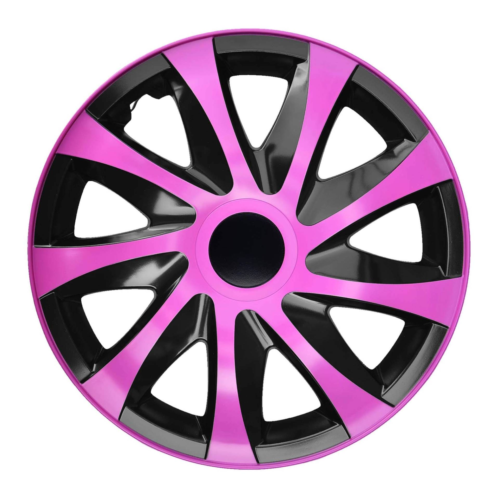 NRM KO242 Radzierblende Draco CS, Schwarz/Rosa, 14 Zoll, 4er Set NRM KO242 Radzierblende Draco CS, Schwarz/Rosa, 14 Zoll, 4er Set von NRM
