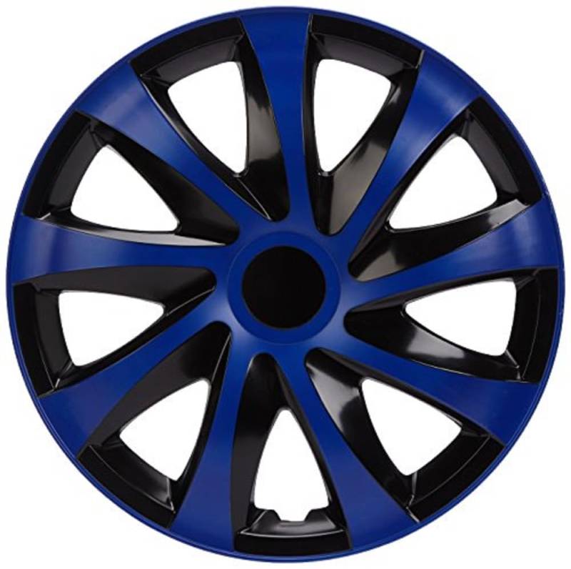 NRM KO252 Radzierblende Draco CS, Schwarz/Blau, 16 Zoll, 4er Set von NRM